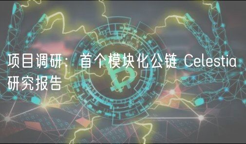 项目调研：首个模块化公链 Clstia 研