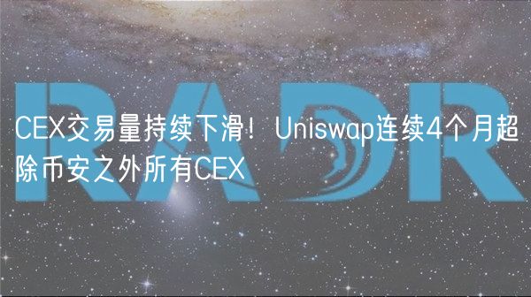 C交易量持续下滑！Uniswap连续4个月