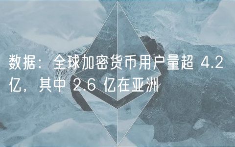 数据：全球加密货币用户量超 4.2 亿，