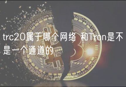 trc20属于哪个网络 和Tron是不是一